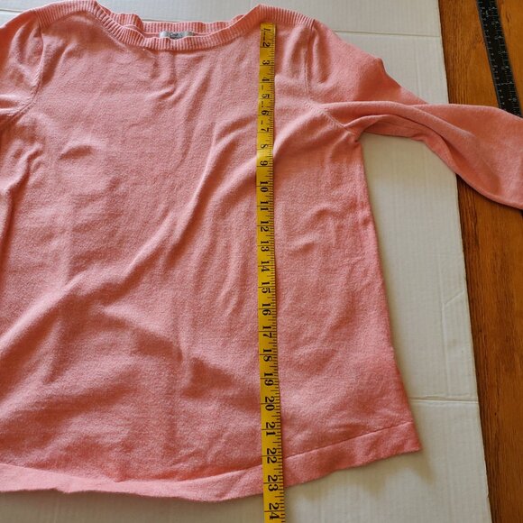Croft & Barrow Coral Pull Over Lightweight Sweater Large - Picture 13 of 14